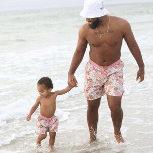 [Brand New] Caden Lane MEN'S SWIM TRUNKS | BOHO FLORAL L